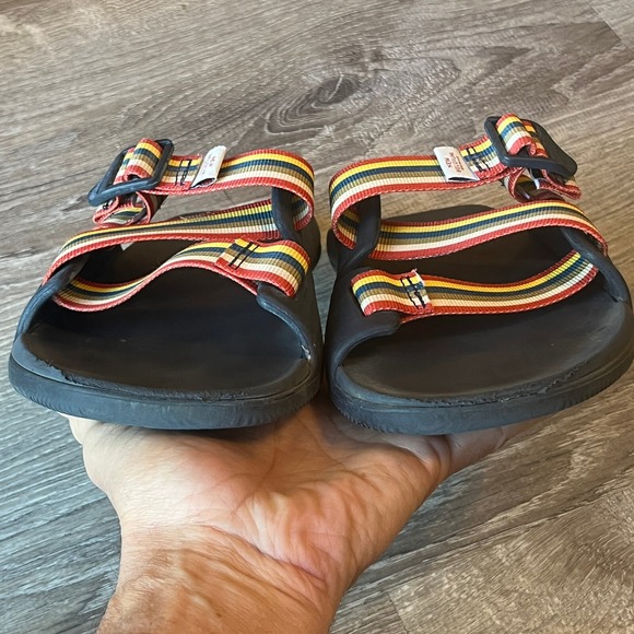 Chaco x New Belgium Brewing Chillo Slides Sandals Blue Red Mens 8‎ EU 39 - Picture 5 of 7